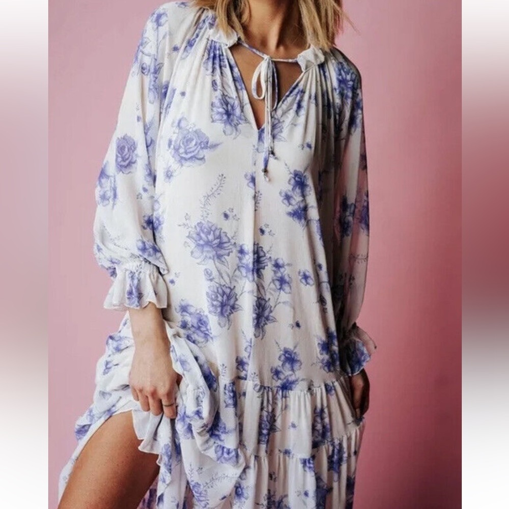 New! Free People Groovie Maxie Floral Dress